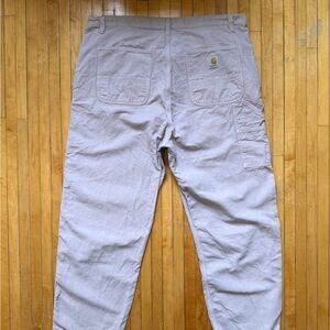 Carhartt WIP Walter Double Knee Cotton & Linen Canvas Mens Pink Fog Pants Sz.XXL